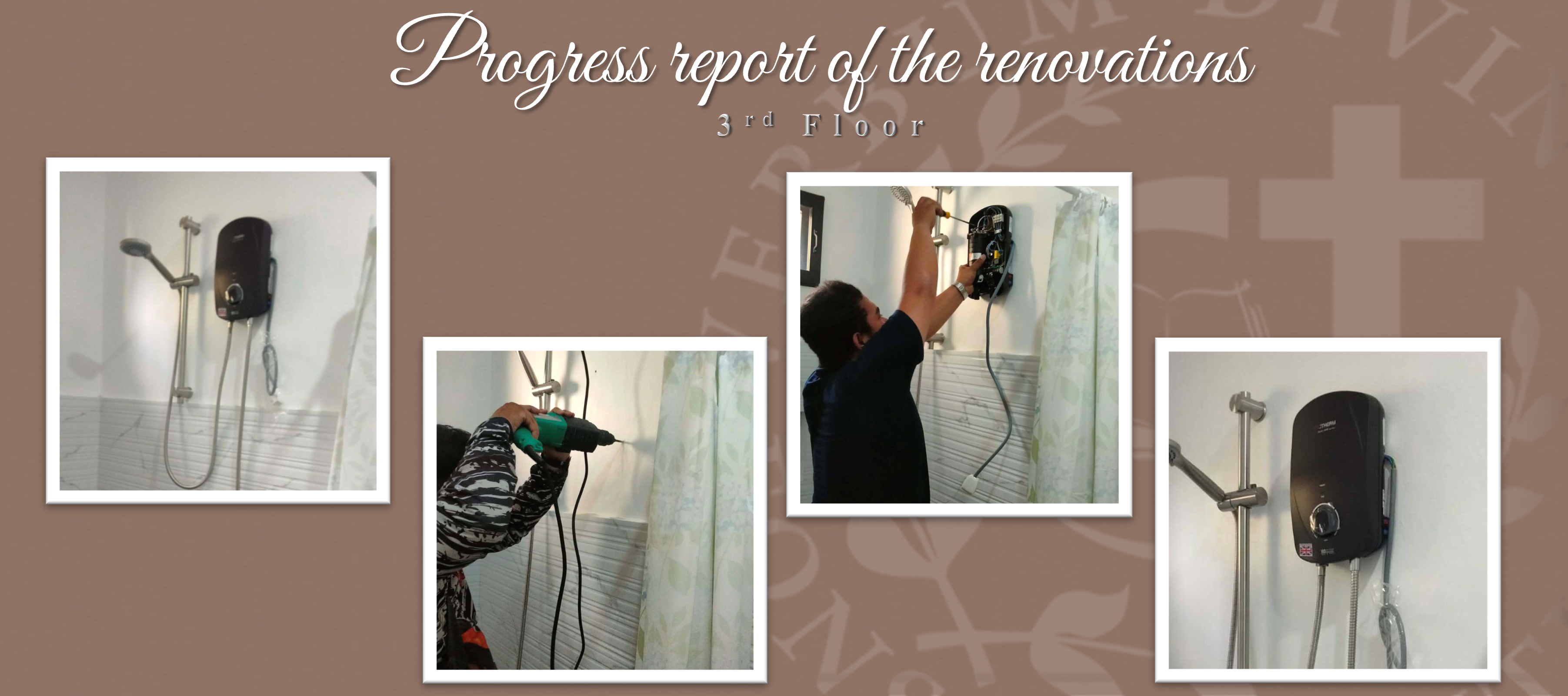 Progress report of the renovations (3rd Floor)